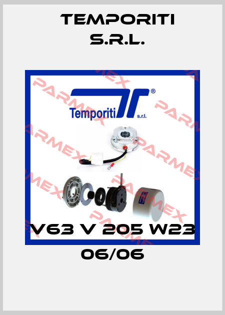 V63 V 205 W23 06/06 Temporiti s.r.l.