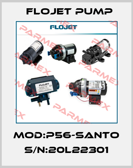 MOD:P56-SANTO S/N:20L22301 Flojet Pump