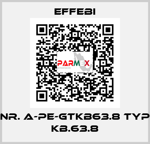 Nr. A-PE-GTKB63.8 Typ KB.63.8 Effebi