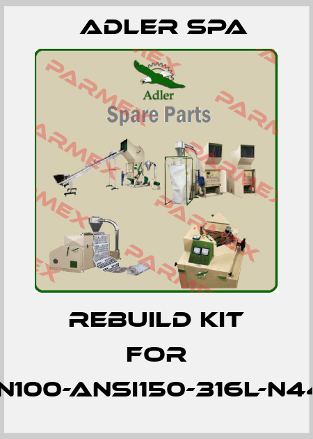 rebuild kit for FA2-DN100-ANSI150-316L-N445920 Adler Spa