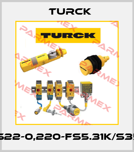 VAS22-0,220-FS5.31K/S3553 Turck