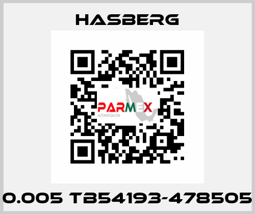 0.005 TB54193-478505 Hasberg