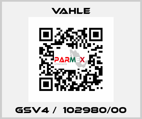 GSV4 /  102980/00 Vahle