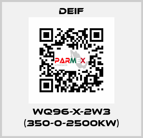 WQ96-X-2W3 (350-0-2500KW) Deif