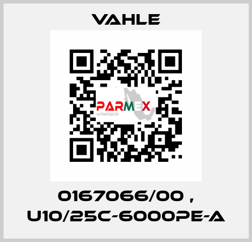 0167066/00 , U10/25C-6000PE-A Vahle