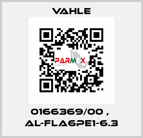 0166369/00 ,  AL-FLA6PE1-6.3 Vahle