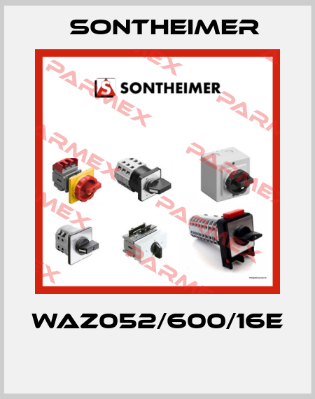WAZ052/600/16E  Sontheimer