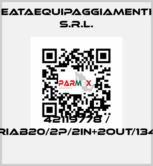 42119778 / CRIAB20/2P/2IN+2OUT/1340 EATAequipaggiamenti s.r.l.