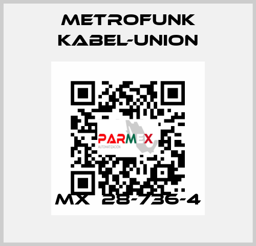 MX  28-736-4 METROFUNK KABEL-UNION