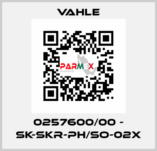 0257600/00 - SK-SKR-PH/SO-02X Vahle