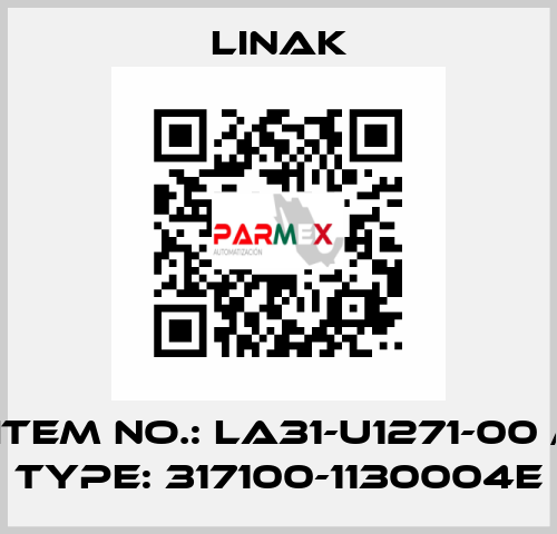 ITEM NO.: LA31-U1271-00 / TYPE: 317100-1130004E Linak