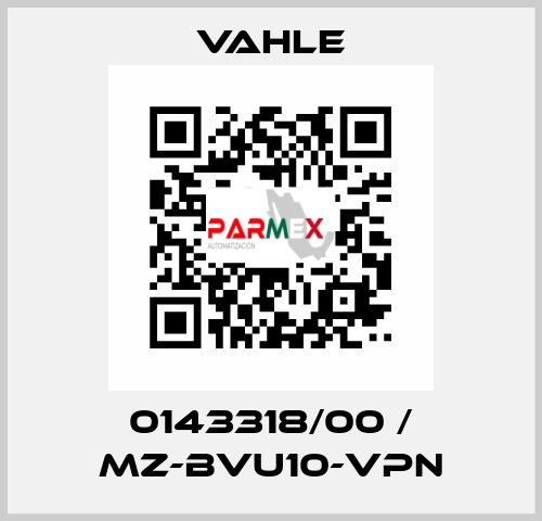 0143318/00 / MZ-BVU10-VPN Vahle