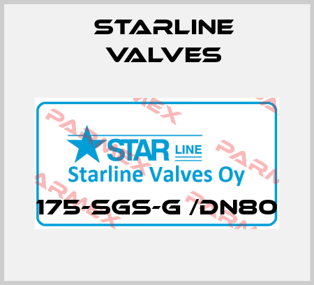 175-SGS-G /DN80 Starline Valves
