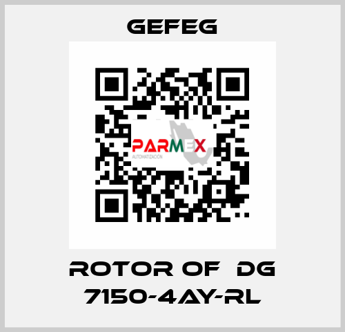 rotor of  Dg 7150-4AY-RL Gefeg