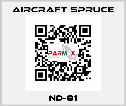 ND-81 Aircraft Spruce