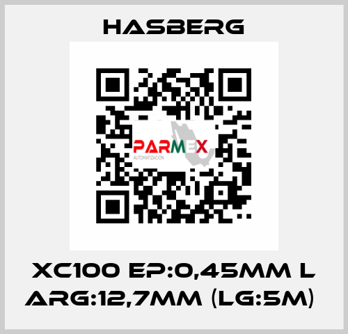 XC100 EP:0,45MM L ARG:12,7MM (LG:5M)  Hasberg