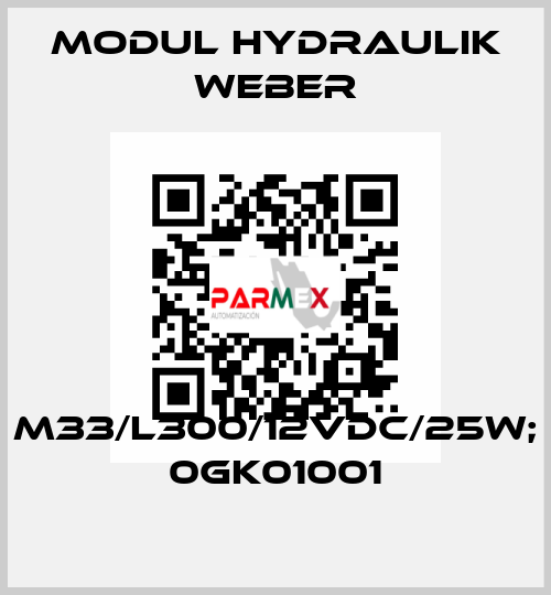 M33/L300/12VDC/25W; 0GK01001 MODUL HYDRAULIK WEBER