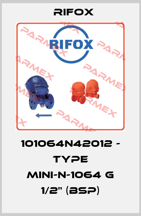 101064N42012 - Type MINI-N-1064 G 1/2" (BSP) Rifox