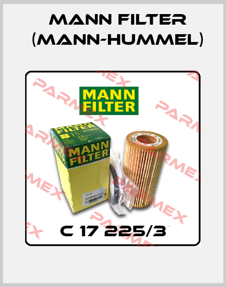 C 17 225/3 Mann Filter (Mann-Hummel)