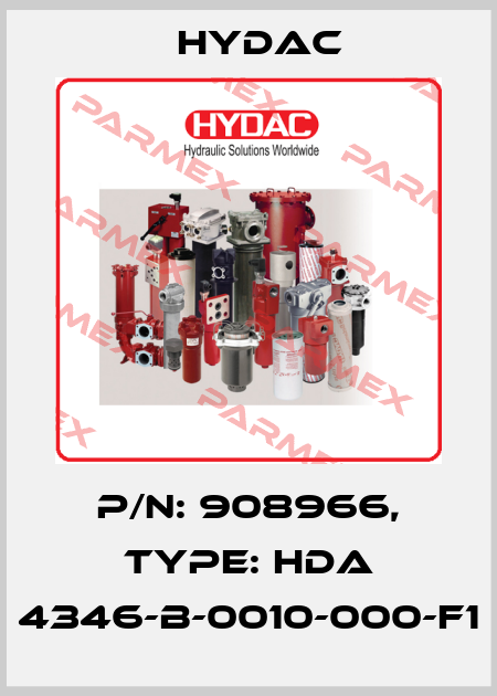 P/N: 908966, Type: HDA 4346-B-0010-000-F1 Hydac
