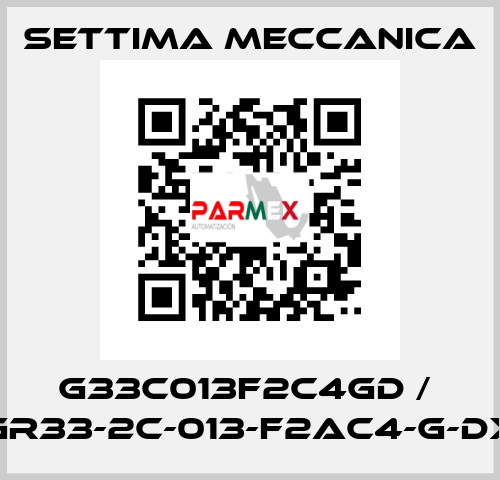 G33C013F2C4GD /  GR33-2C-013-F2AC4-G-DX Settima Meccanica