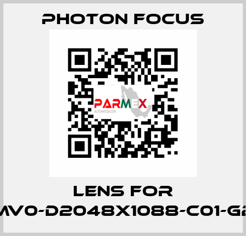 lens for MV0-D2048X1088-C01-G2 PHOTON FOCUS