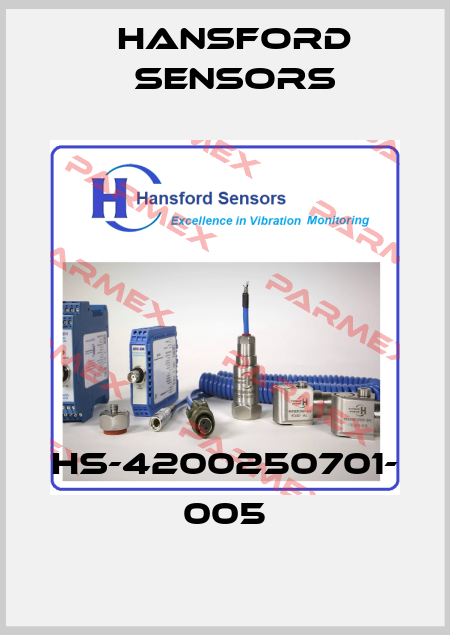 HS-4200250701- 005 Hansford Sensors