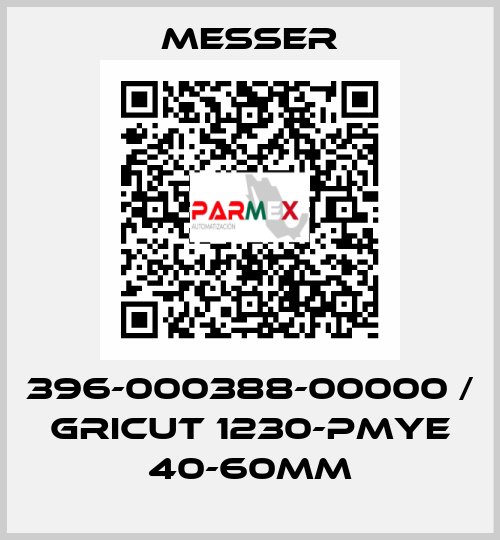 396-000388-00000 / GRICUT 1230-PMYE 40-60MM Messer