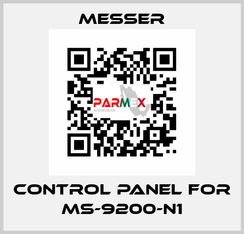 control Panel for Ms-9200-N1 Messer