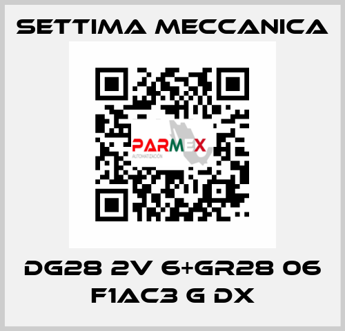 DG28 2V 6+GR28 06 F1AC3 G DX Settima Meccanica