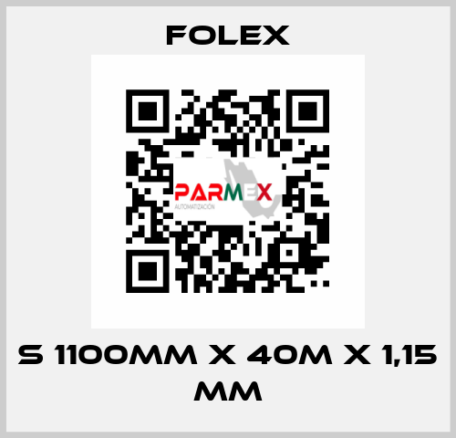 S 1100mm x 40m x 1,15 mm Folex