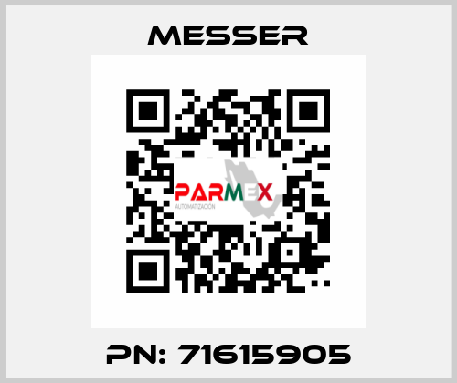 PN: 71615905 Messer