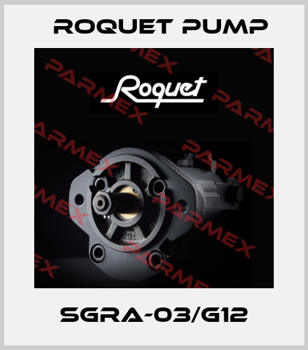 SGRA-03/G12 Roquet pump