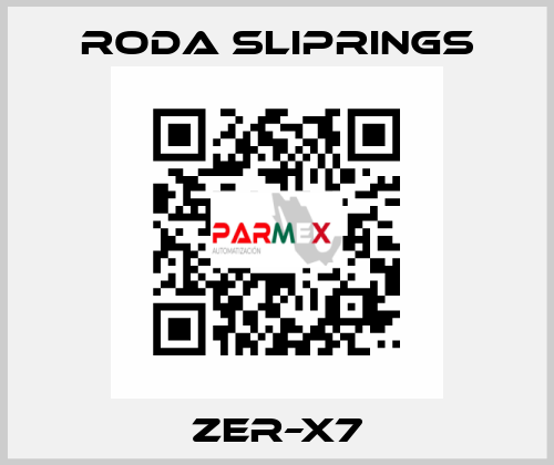 ZER–X7 Roda Sliprings