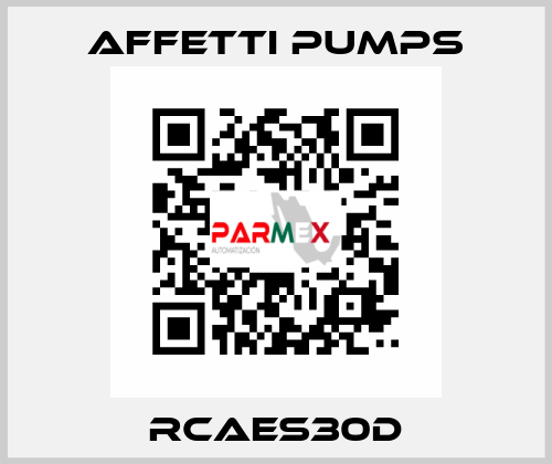 RCAES30D Affetti pumps