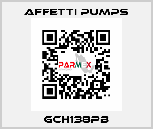 GCH138PB Affetti pumps