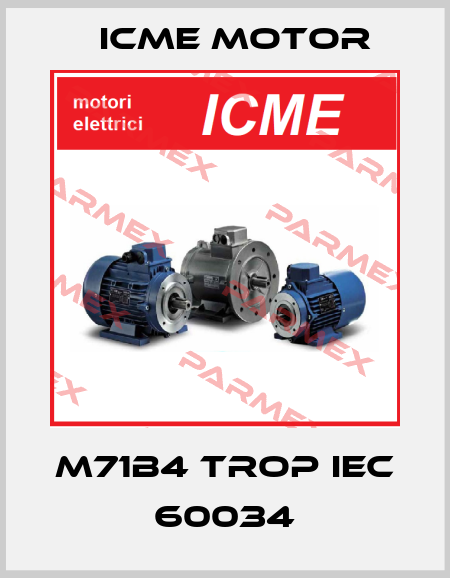 M71B4 TROP IEC 60034 Icme Motor
