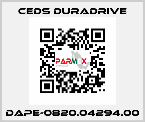 DAPE-0820.04294.00 Ceds Duradrive