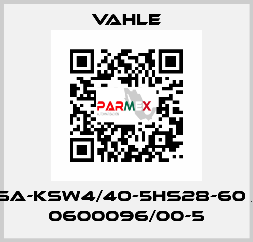 SA-KSW4/40-5HS28-60 / 0600096/00-5 Vahle