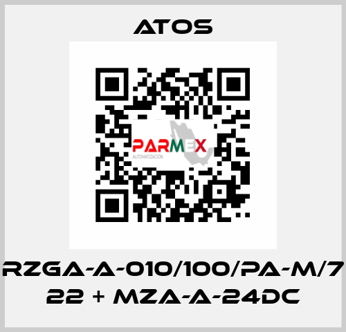 RZGA-A-010/100/PA-M/7 22 + MZA-A-24DC Atos