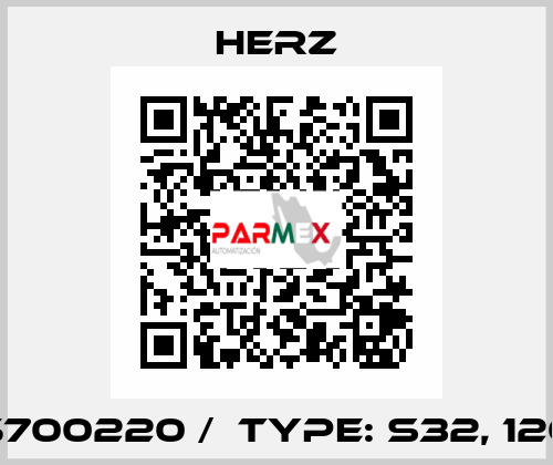 5700220 /  type: S32, 120 Herz
