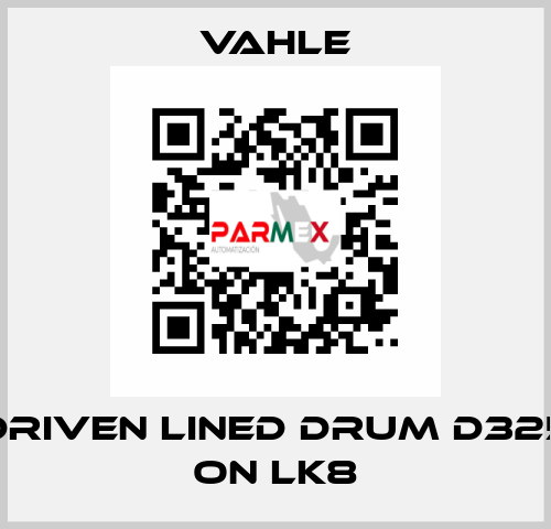 Driven lined drum d325 on LK8 Vahle