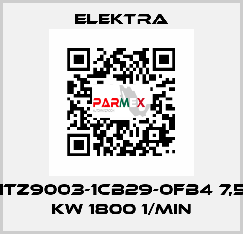 1TZ9003-1CB29-0FB4 7,5 kW 1800 1/min ELEKTRA