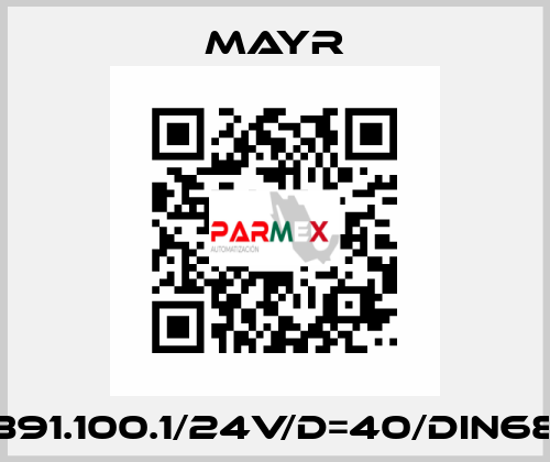 150/891.100.1/24V/d=40/DIN6885/1 Mayr