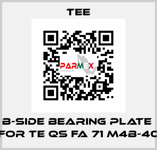 B-side bearing plate  for TE QS FA 71 M4B-40 TEE