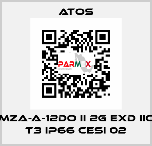 MZA-A-12DO II 2G Exd IIC T3 IP66 CESI 02 Atos