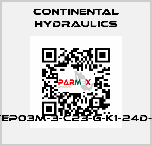 VEP03M-3-C23-G-K1-24D-B Continental Hydraulics