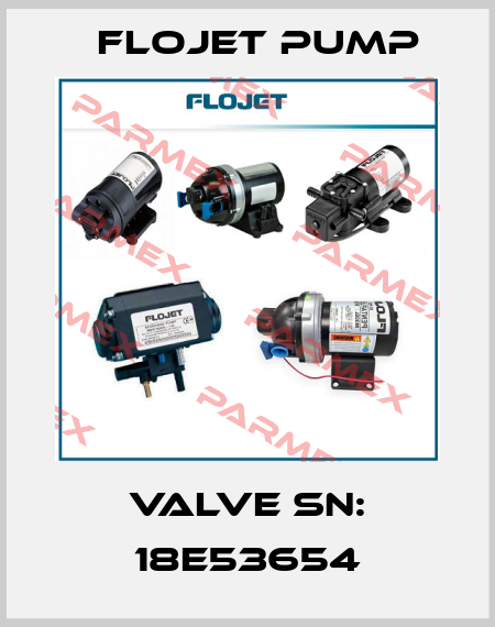 valve SN: 18E53654 Flojet Pump