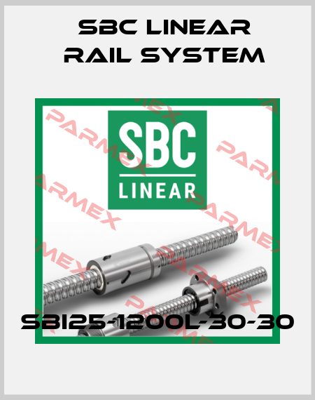 SBI25-1200L-30-30 SBC Linear Rail System
