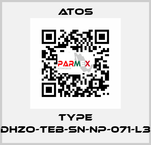 Type DHZO-TEB-SN-NP-071-L3 Atos